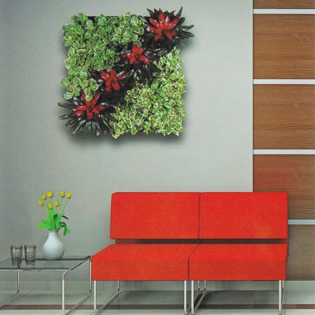 interior plantscape design & living wall photo courtesy of ASI Earthforms